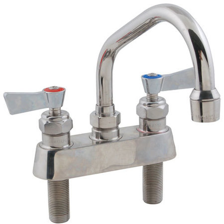 FISHER MFG Faucet, 4"Dk , Leadfree, Ss.6"Sp 3510